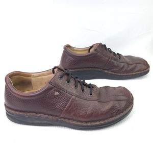 Finn Comfort Brown Leather Low Top Lace Up Oxford Dress Shoes Mens Size 10